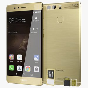 Huawei P9 Haze Gold with SD/SIM Card Tray