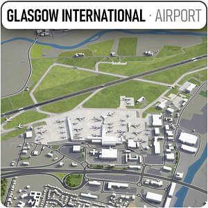 glasgow airport - gla 3D model