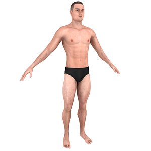 base man briefs 3D model