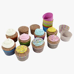 Cupcakes 3D model