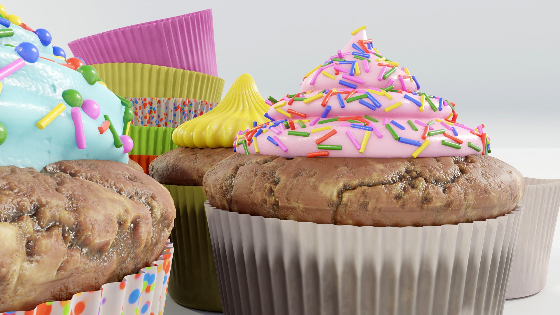 Cupcakes 3D model https://p.turbosquid.com/ts-thumb/yK/v8fFwb/tx/z0007/jpg/1704308829/1920x1080/fit_q87/1f72f558ae9835253fff83cbf52dd24bf7acce4e/z0007.jpg
