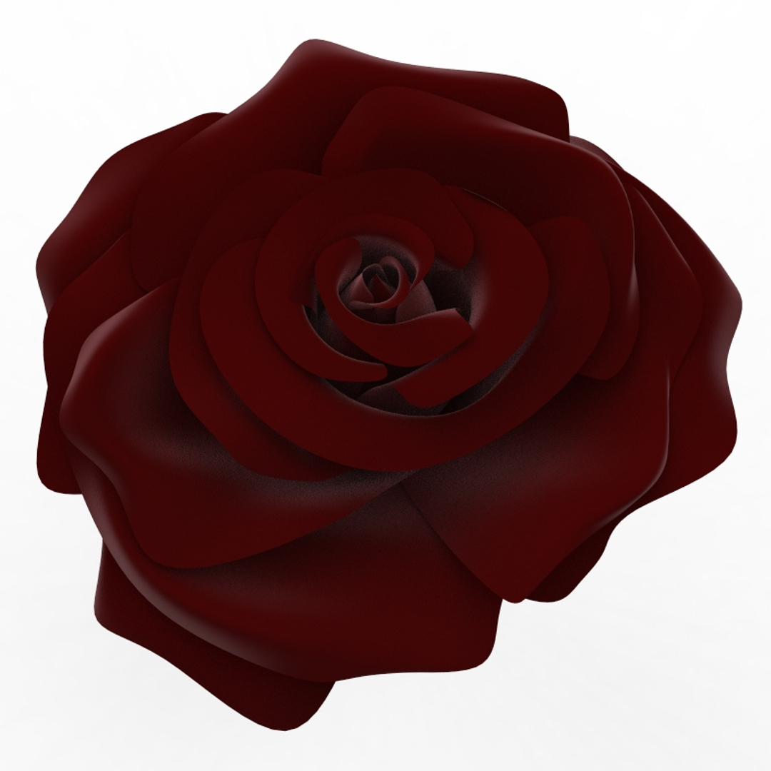 3d rose flower model