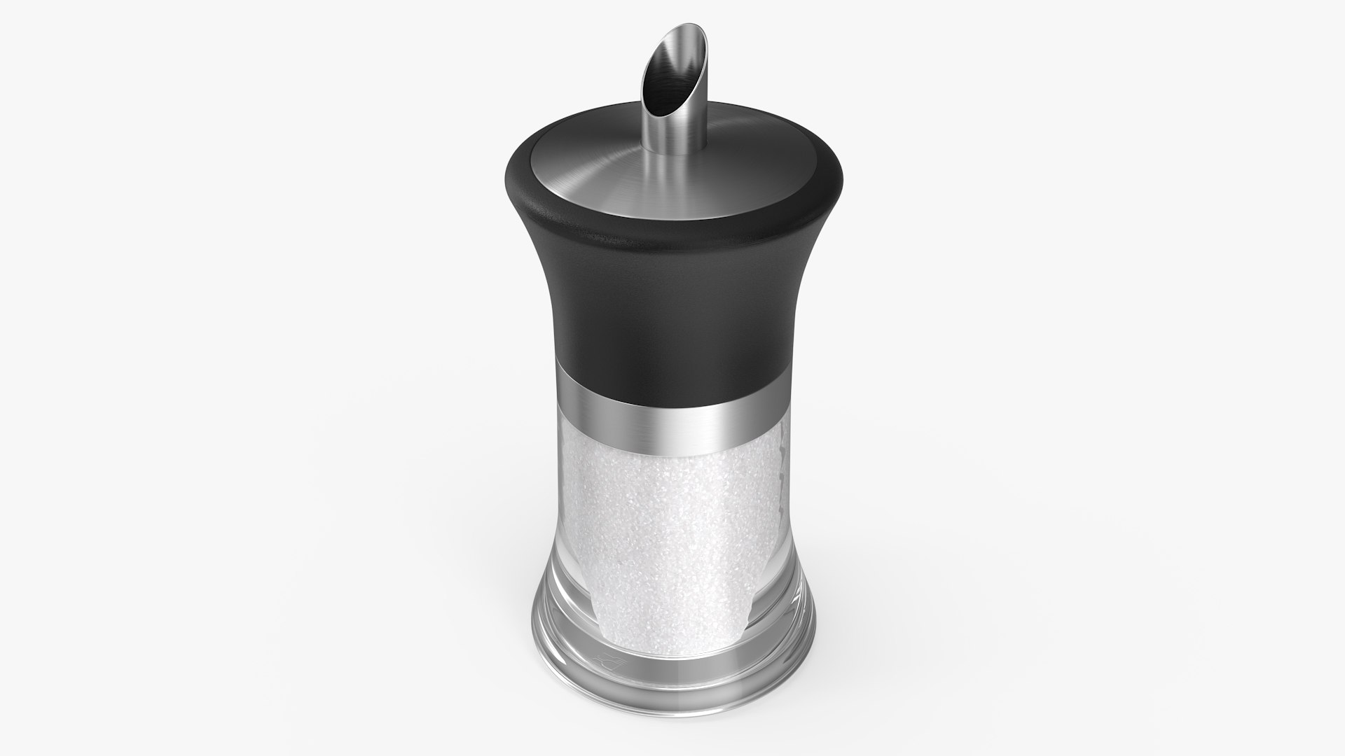 Glass Dispenser with Sugar 3D model preview