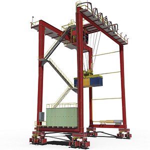 Port Crane 3D model