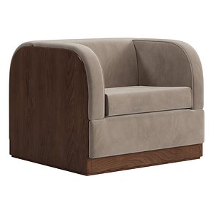 3D Modernist Lounge Chair