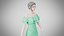 Dress 17 Medium Aquamarine With Design