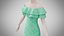 Dress 17 Medium Aquamarine With Design