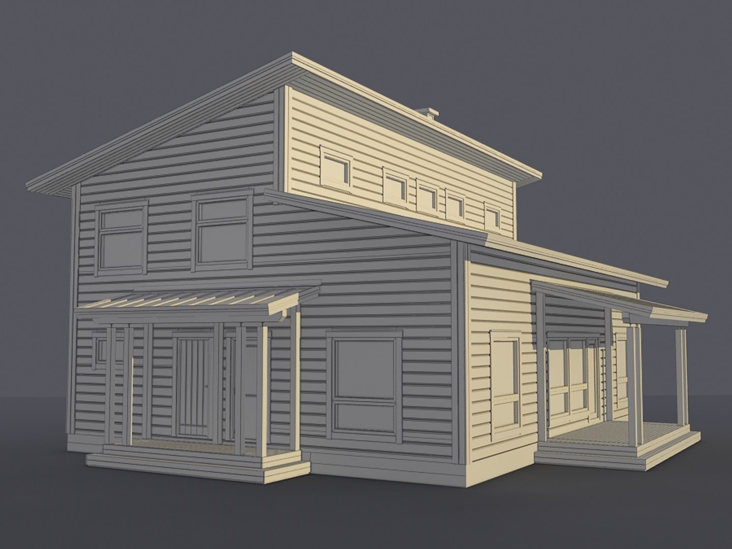 3d Model Log House