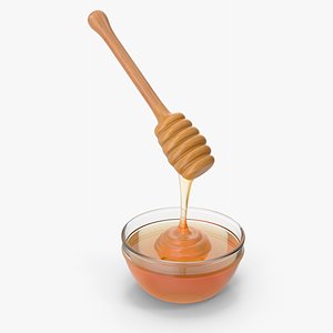 3D model Honey Dipper With Bowl