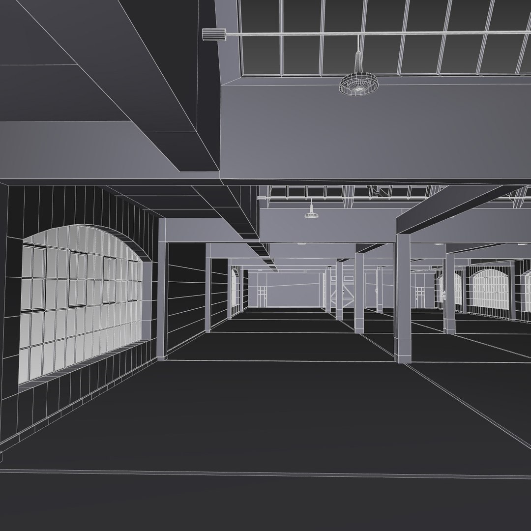 Warehouse - Hall 3d Max