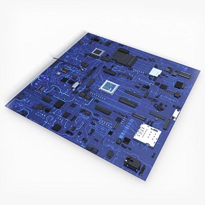 3D circuit board model