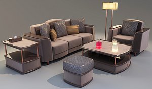 3D model furniture set - decor