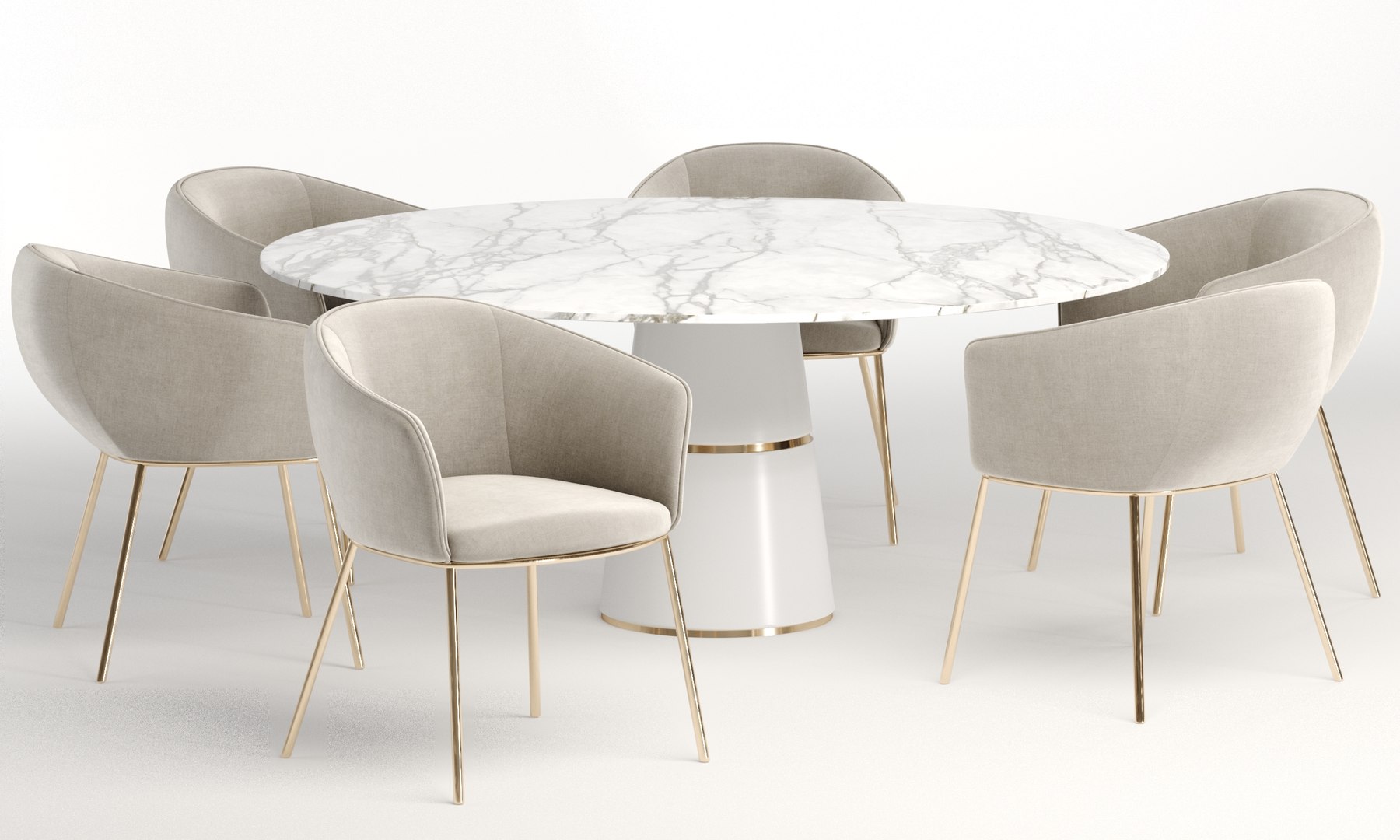 3D Zara Dinning Set - TurboSquid 2163398