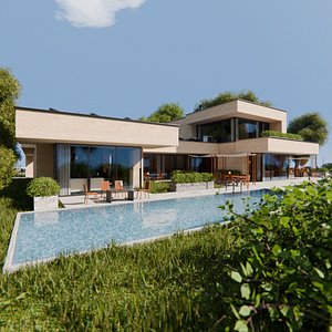 2026 Modern Modular House 2 For Blender Eevee And Cycles 3D