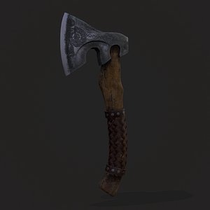 3D Viking Valknut Axe