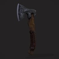 Viking Valknut Axe