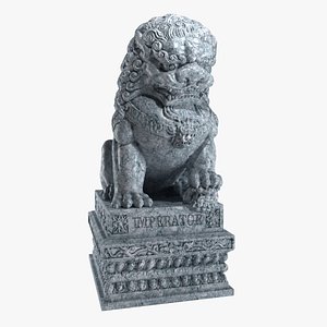 3d model of chinese lions china