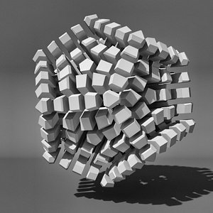3d model voronoi tesselation abstract