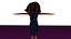 free low poly woman in dress 26
