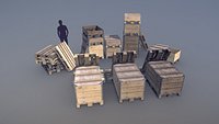 Collection Cargo Wood Pallets Collars Cover EUR EPAL