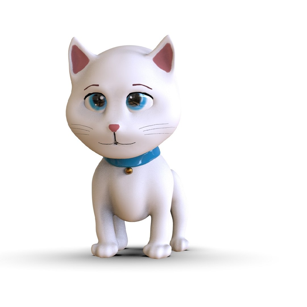 Cat Cartoon 3D Model - TurboSquid 2059423