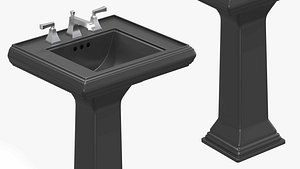 Washbasin and mixer KOHLER MEMOIRS CLASSIC -   4 pieces 3D model