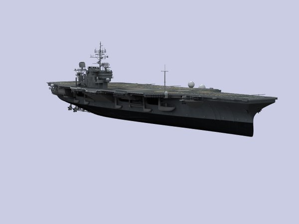 modelo 3d USS Kitty Hawk - TurboSquid 195470