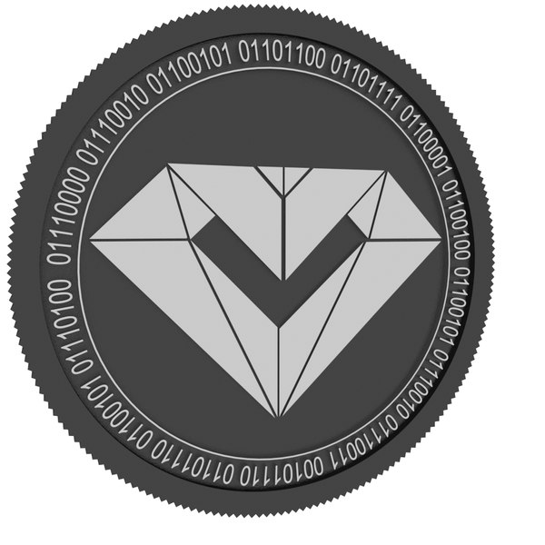 veron coin black 3D model