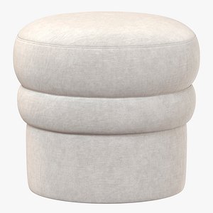 3D model LIFE INTERIORS COLLECTION Monet Ottoman round pouf