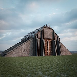 3D INDUSTRIAL SCIFI BUILDING 03