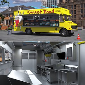 Solar Powered Street Food Truck Rigged