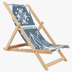 Deckchair 01 h 3D model