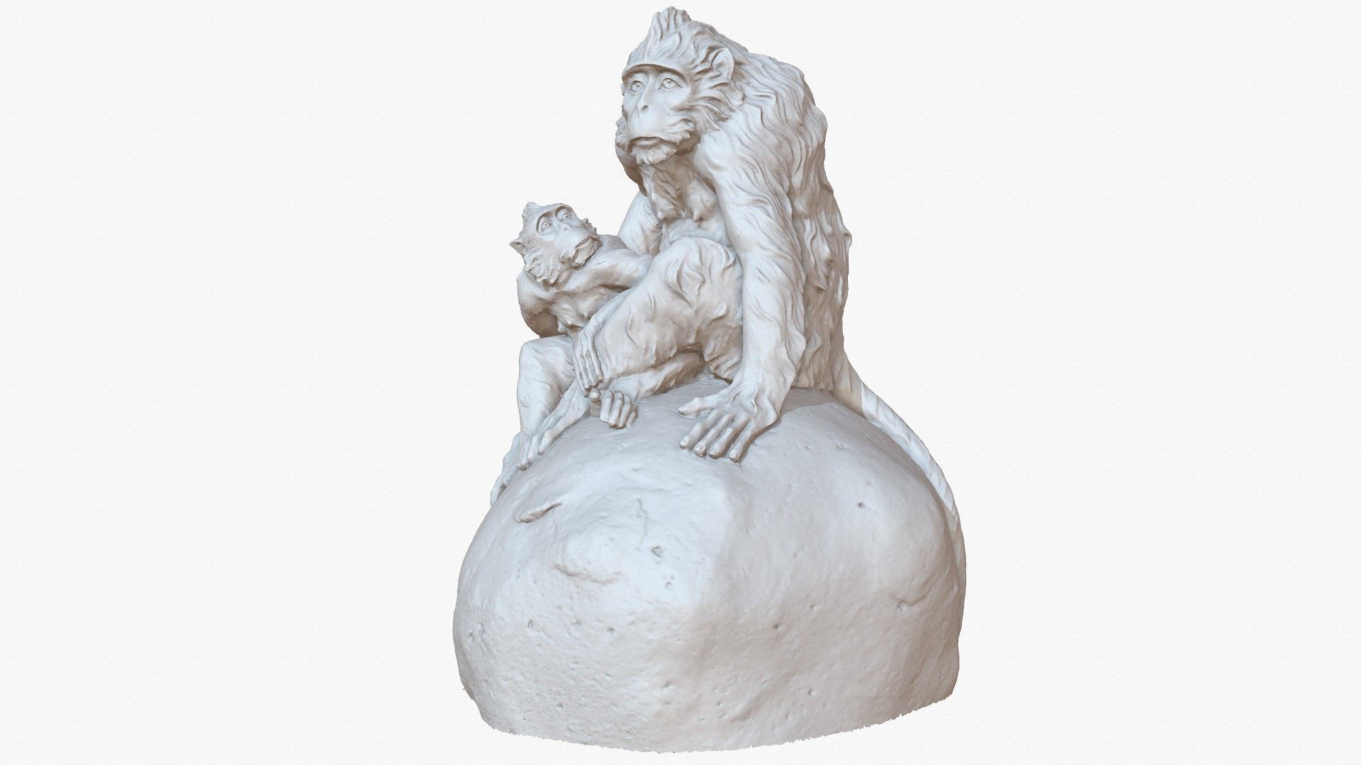 3D Sculpture Monkeys Rock 1m Model - TurboSquid 1189399