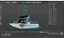 Super Air Nautique Wakeboard Boat Rigged for Cinema 4D