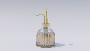 glass soap dispenser 3D model