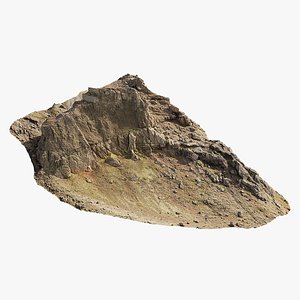3D Cliff Mountain Peak Scan
