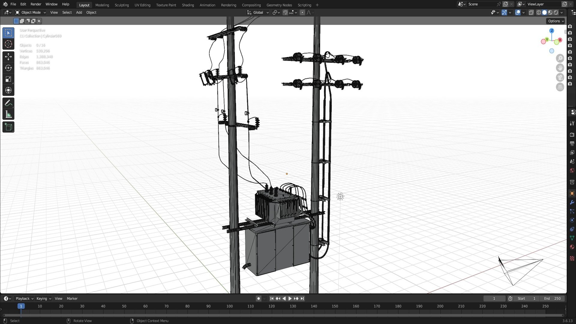3D Utility Pole with Transformer model https://p.turbosquid.com/ts-thumb/yL/jNFefJ/h9/20230506164719a349_10/jpg/1749734876/1920x1080/fit_q87/17ed7e61da7de2bc23d4f56c0bbc6d19e1b346cf/20230506164719a349_10.jpg