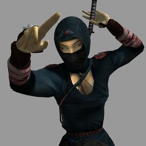 3d female asian ninja akiko