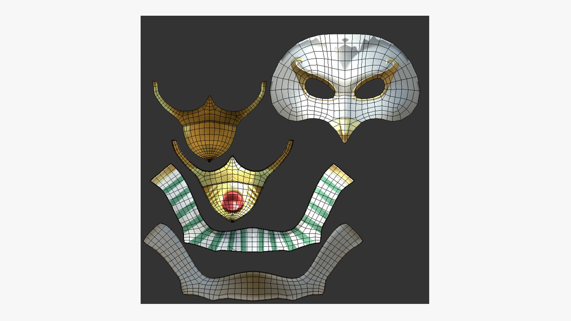 Ra Mask A10 - Egyptian Gods Character Clothing 3D Model - TurboSquid ...