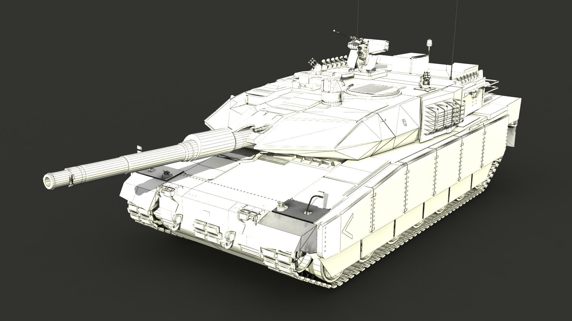 3d Turkish Main Battle Tank