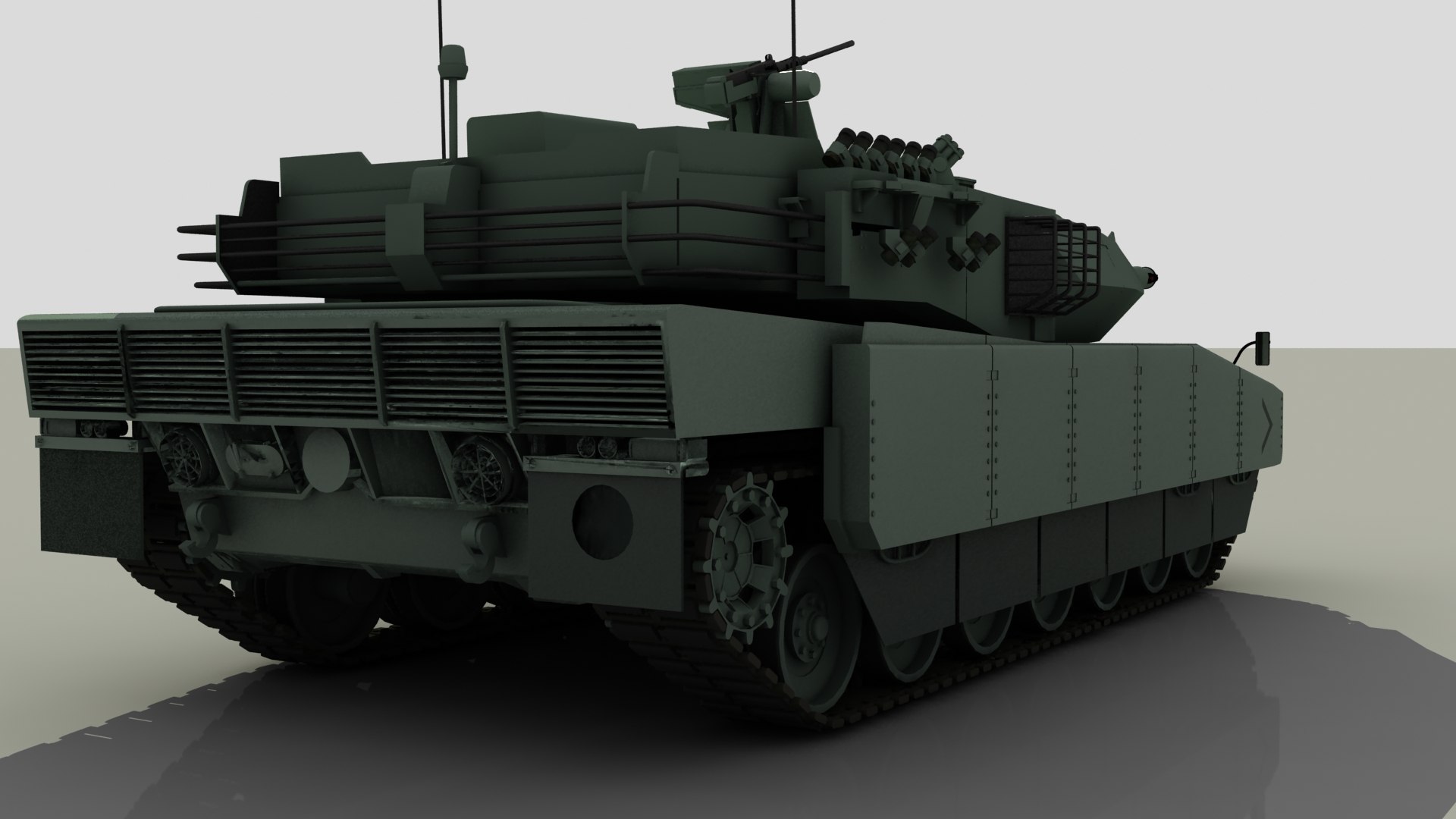 3d Turkish Main Battle Tank