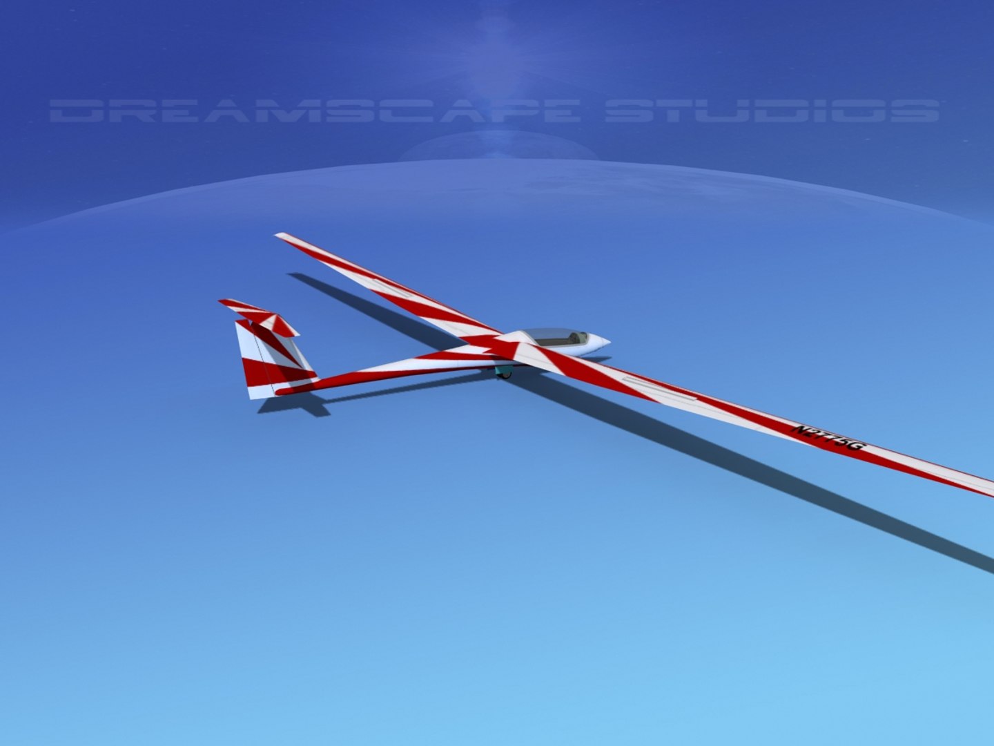 Asw 22 Sailplane 3ds