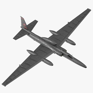 3D model Aircraft Lockheed U2 Dragon Lady Simple Interior
