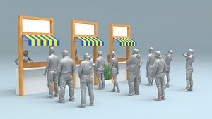 stand locket box 3D model