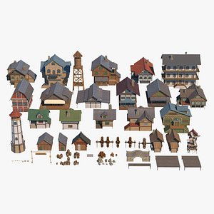 3D Medieval Set 01