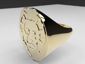 ring lion 3D model
