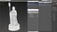 Dizang Buddha Sculpture White Stone