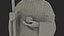 Dizang Buddha Sculpture White Stone