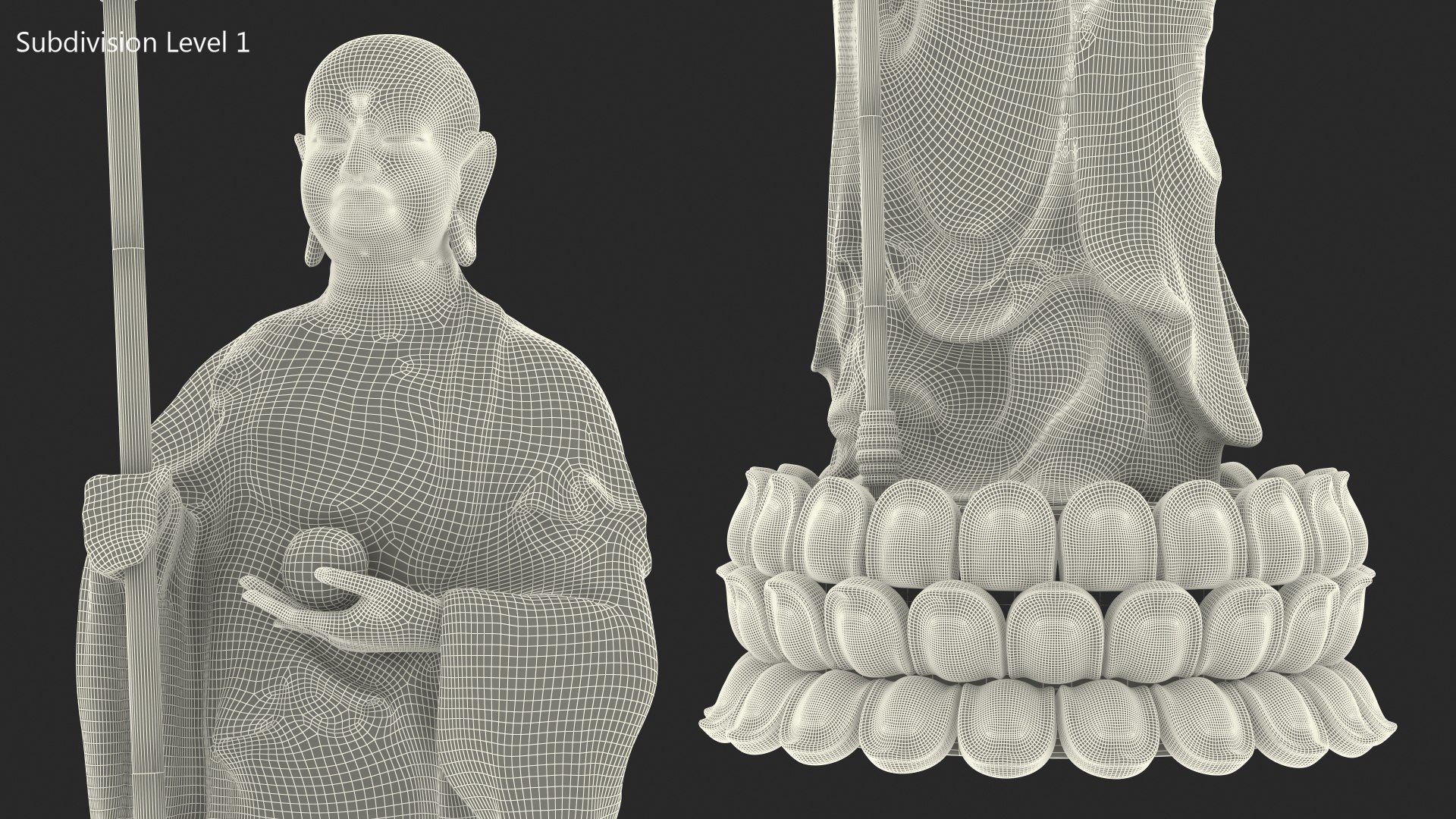 3D Dizang Buddha Sculpture White Stone https://p.turbosquid.com/ts-thumb/yM/0gLOQk/cO/dizangbuddhasculpturewhitestonec4dmodel013/jpg/1698483912/1920x1080/fit_q87/b7593bbf0d8ec370befb2ea9ab239025e9fd13e4/dizangbuddhasculpturewhitestonec4dmodel013.jpg
