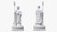 Dizang Buddha Sculpture White Stone